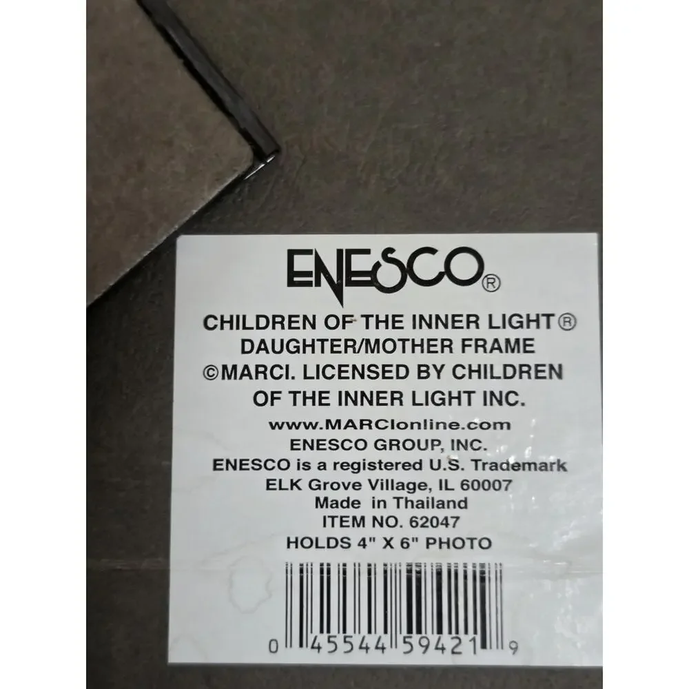 Enesco Children of The Inner Light Mothers & Daughter 4 X 6 Photo Frame